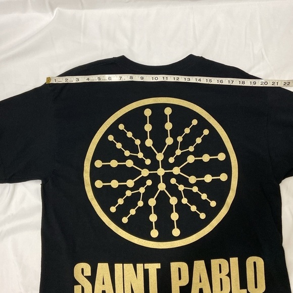 SAINT PABLO,MEN,BLACK/TAN,SHORT SLEEVE,TOUR T-SHIRT. CHEST-43 INCHES. - Picture 3 of 10